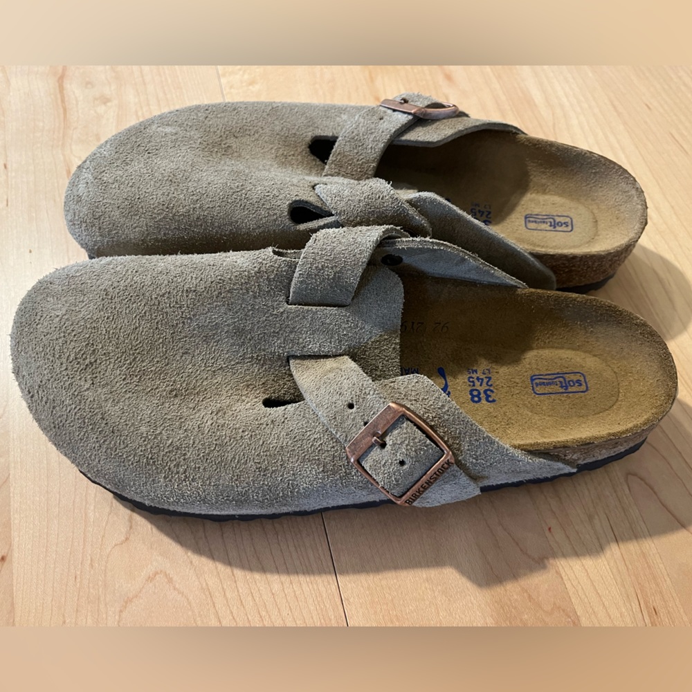 Birkenstock Boston Soft Footbed Brand New Size 38 Taupe
